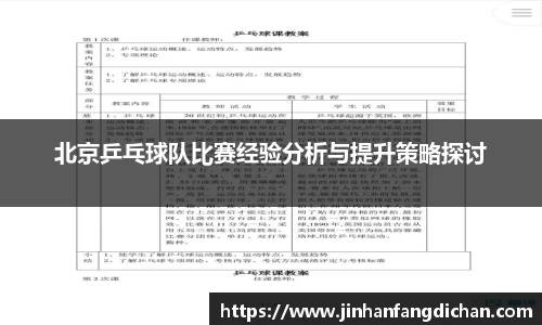 北京乒乓球队比赛经验分析与提升策略探讨
